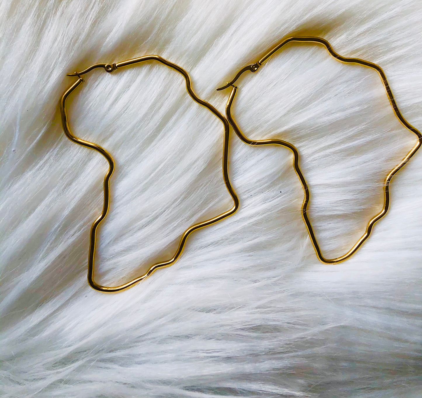 Africa Gold Hoops image 0