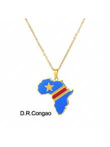Africa Map Pendant Necklace image 7